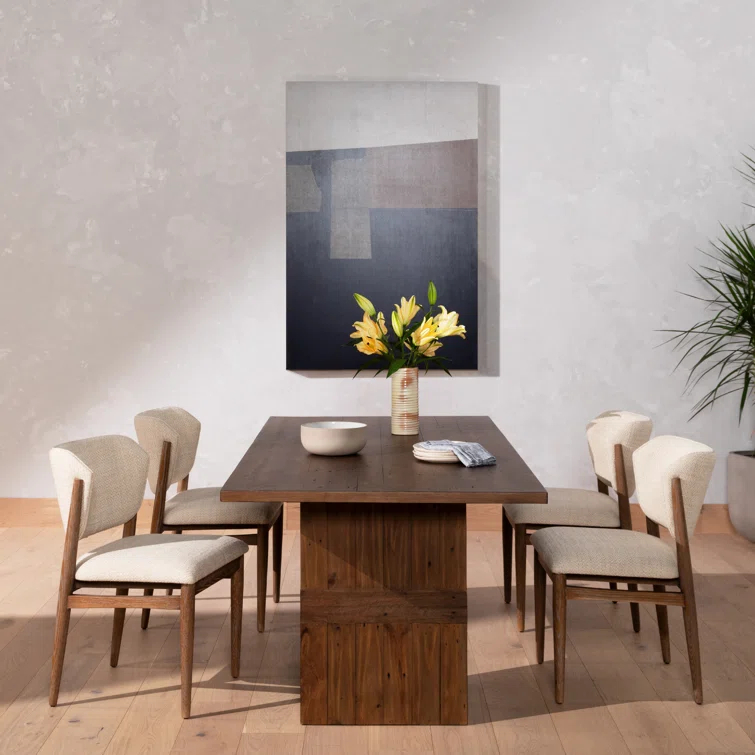 Large Abstract Coastal Landscape Canvas Print in Black and Beige