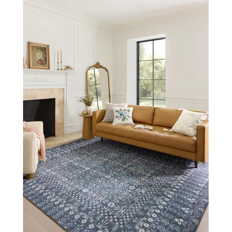 Rifle Paper Co. x Loloi Maison Rosette Blue Rug