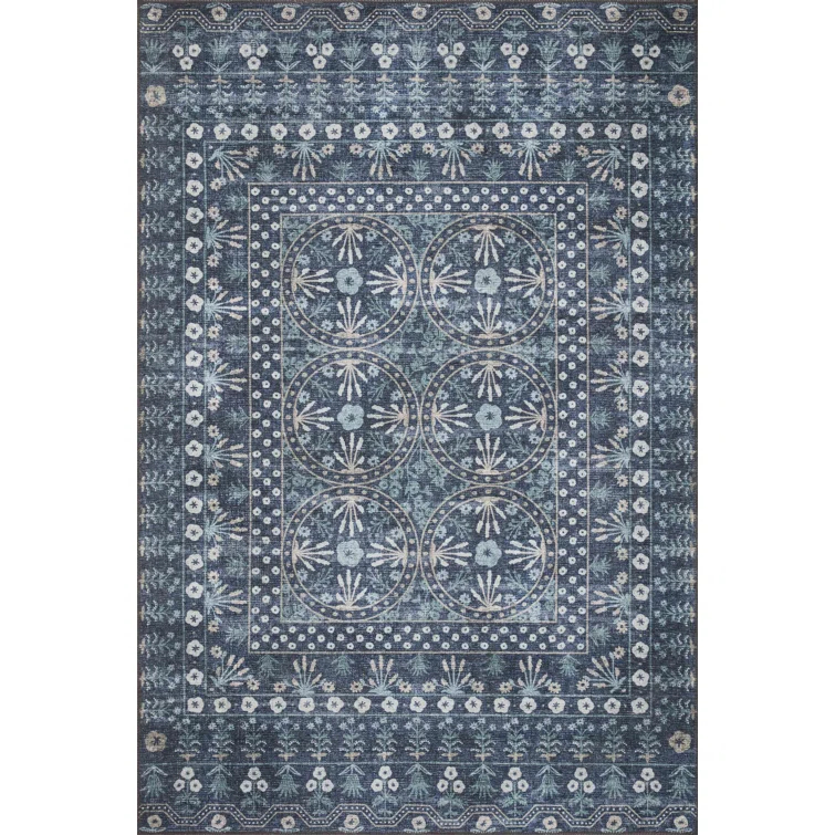 Rifle Paper Co. x Loloi Maison Rosette Blue Rug