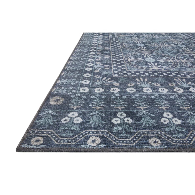 Rifle Paper Co. x Loloi Maison Rosette Blue Rug