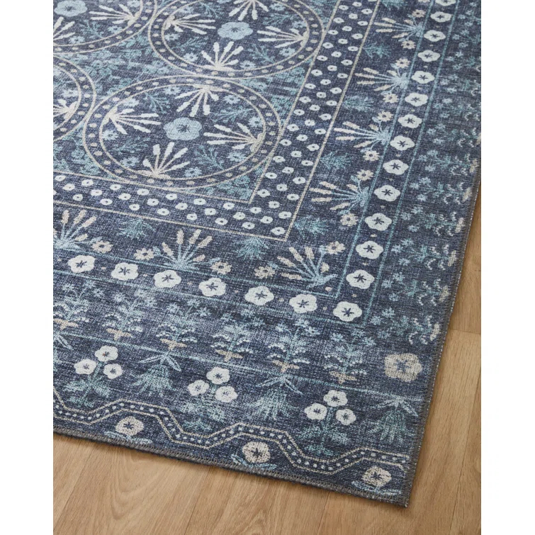Rifle Paper Co. x Loloi Maison Rosette Blue Rug