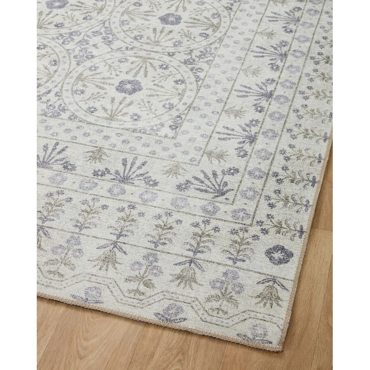 Rifle Paper Co. x Loloi Maison MAO-03 Rosette Ivory Rug