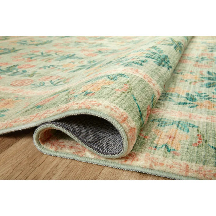 Rifle Paper Co. x Loloi Eden Mughal Rose Blush Rug feat. CloudPile