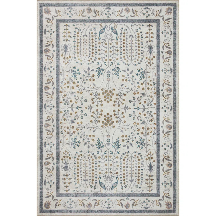 Rifle Paper Co. x Loloi Maison Wisteria Cream Rug
