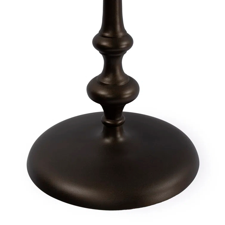 Ivanna Dark Bronze Round Metal Side Table