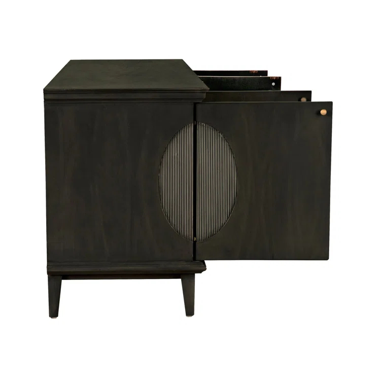 Noir Dumont 74.5'' Solid Wood Sideboard