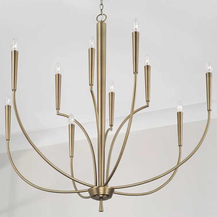 Capital Lighting 10 - Light Dimmable Classic / Traditional Chandelier