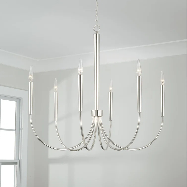 6 - Light Dimmable Classic / Traditional Chandelier