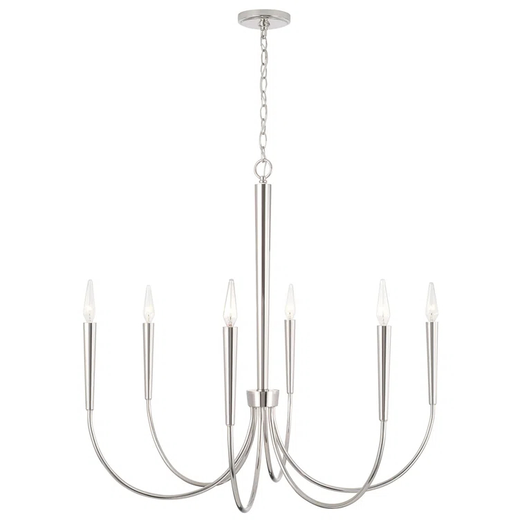 6 - Light Dimmable Classic / Traditional Chandelier