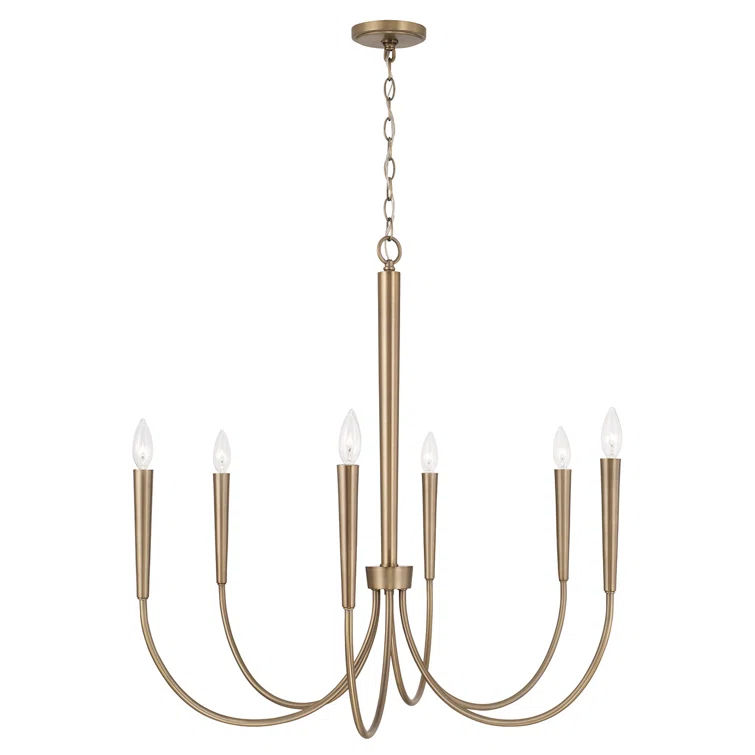 6 - Light Dimmable Classic / Traditional Chandelier