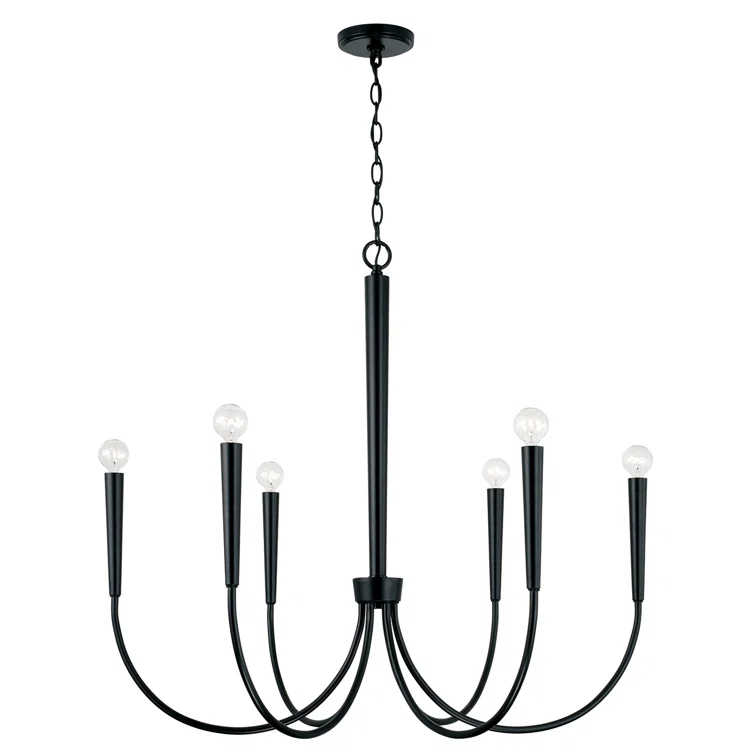 Capital Lighting 6 - Light Dimmable Classic / Traditional Chandelier