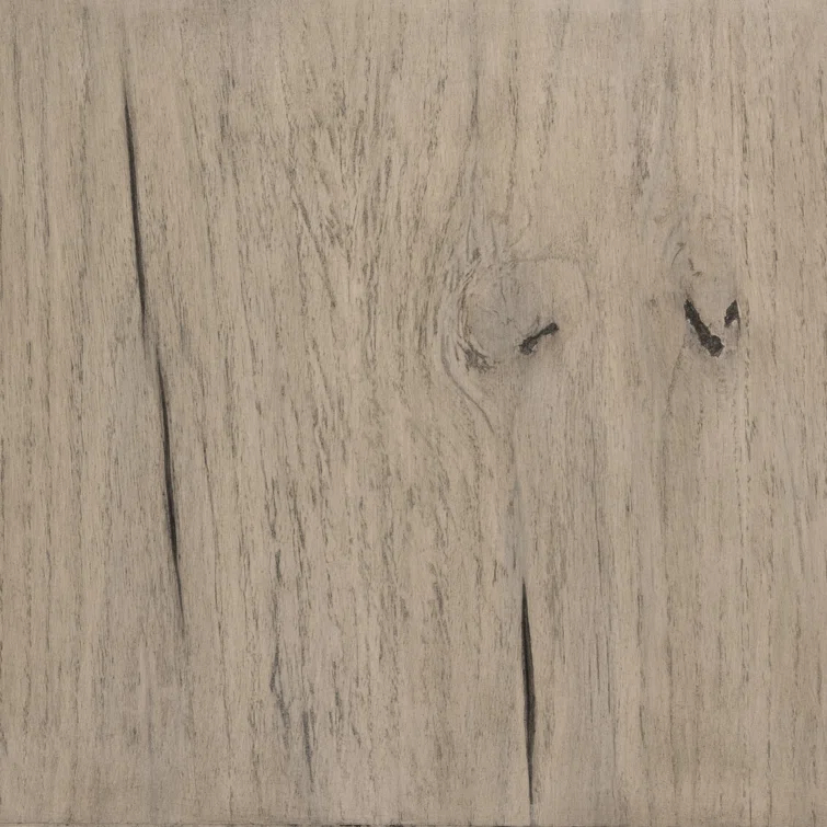 Gray Oak Rectangular Cocktail Table with Textured Concrete Top