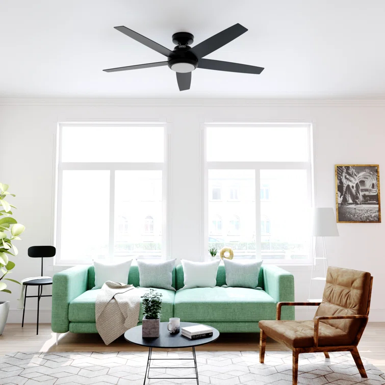 52" Zayden 5 - Blade Ceiling Fan With Lights and Remote