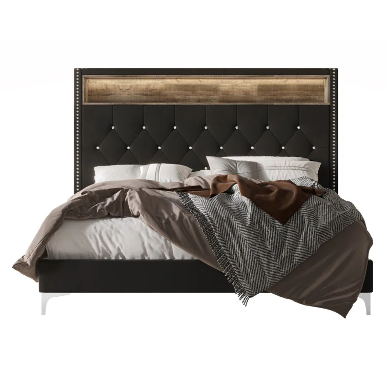 Upholstered Bookcase Bed