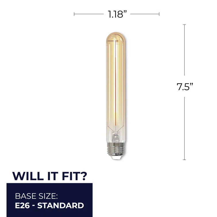 60 Watt Equivalent T9 E26/Medium (Standard) Dimmable 2100K LED Bulb