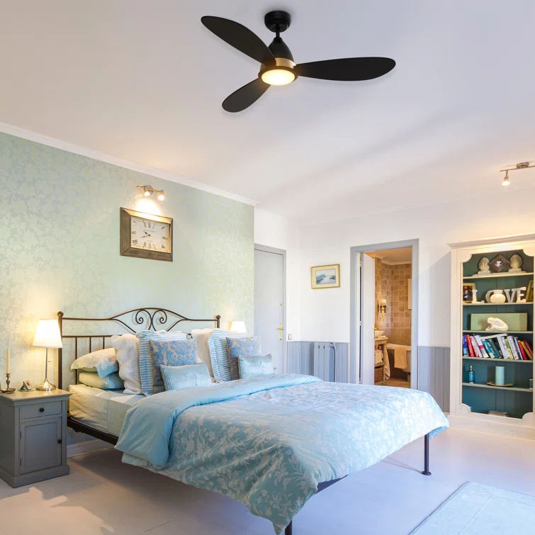 Fayette 52'' Smart Ceiling Fan With Remote, Light Kit IncludedWorks With Google Assistant And Amazon Alexa,Siri Shortcut.