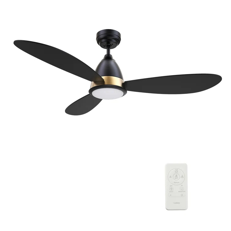 Fayette 52'' Smart Ceiling Fan With Remote, Light Kit IncludedWorks With Google Assistant And Amazon Alexa,Siri Shortcut.