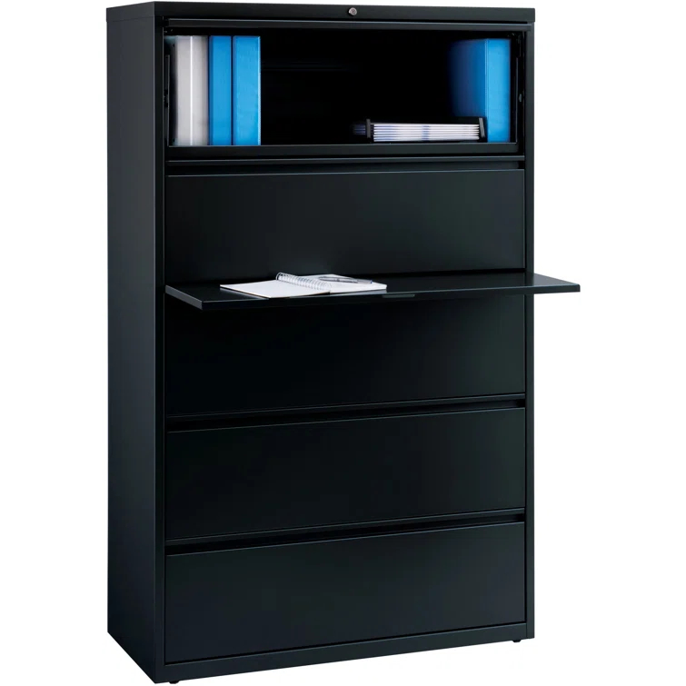 Fortress 42'' Wide 5 -Drawer Steel File Cabinet