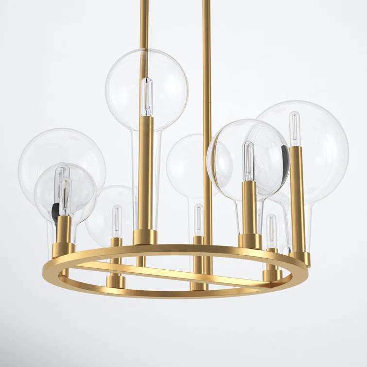 Hennig Ring Chandelier - Brass / 24"Dia