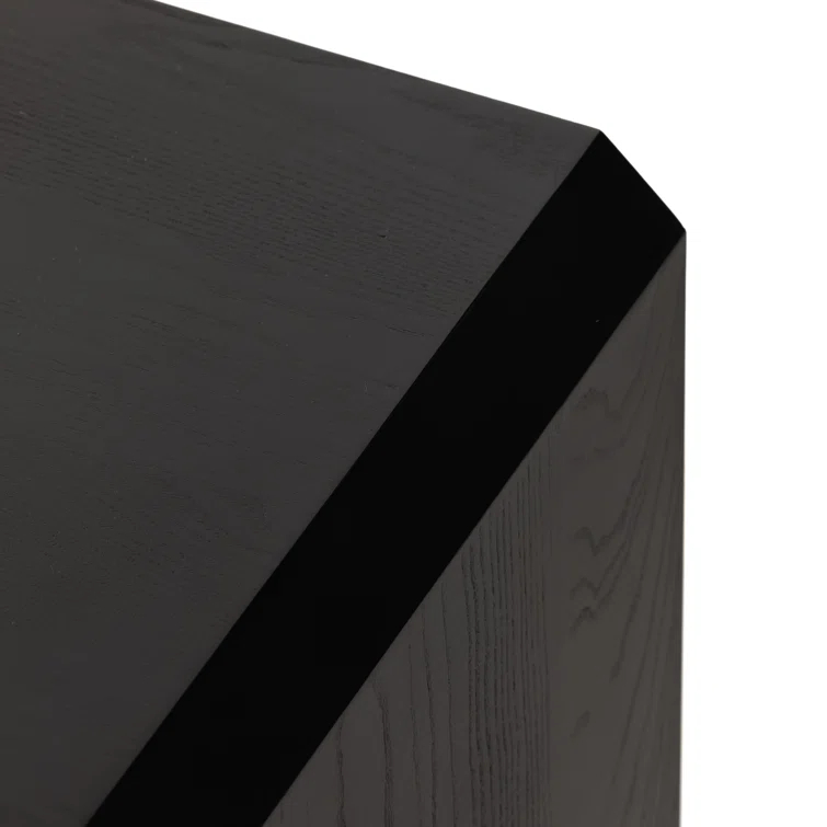 Caspian Contemporary 20.5'' Black Ash 1-Drawer Nightstand