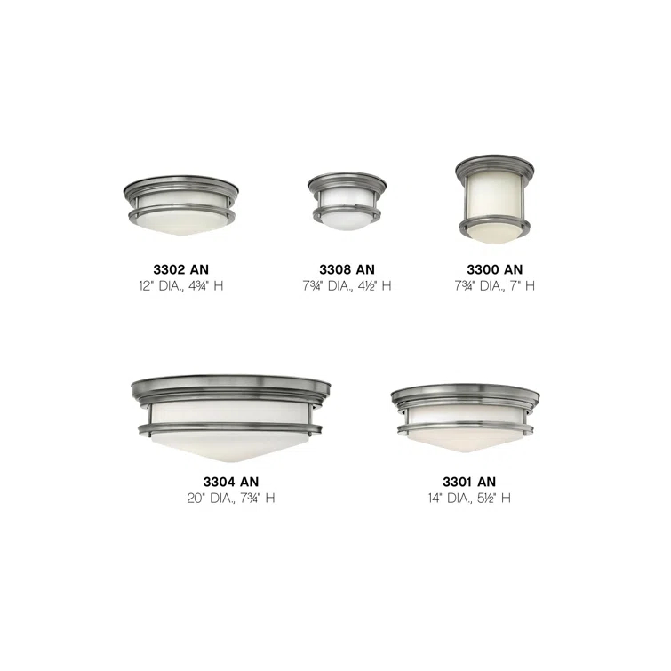Hinkley Lighting - Three Light Flush Mount - Hadley - 3 Light Large Flush Mount