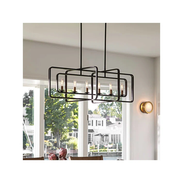 Fernand 6-Light Kitchen Island Linear Pendant