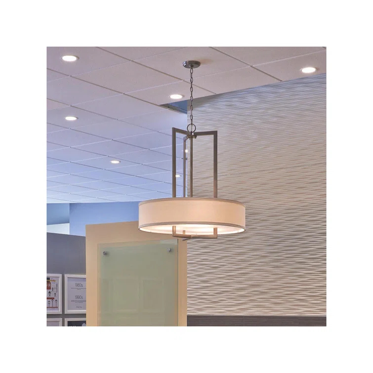 Hampton 3 - Light Unique / Statement Drum Pendant