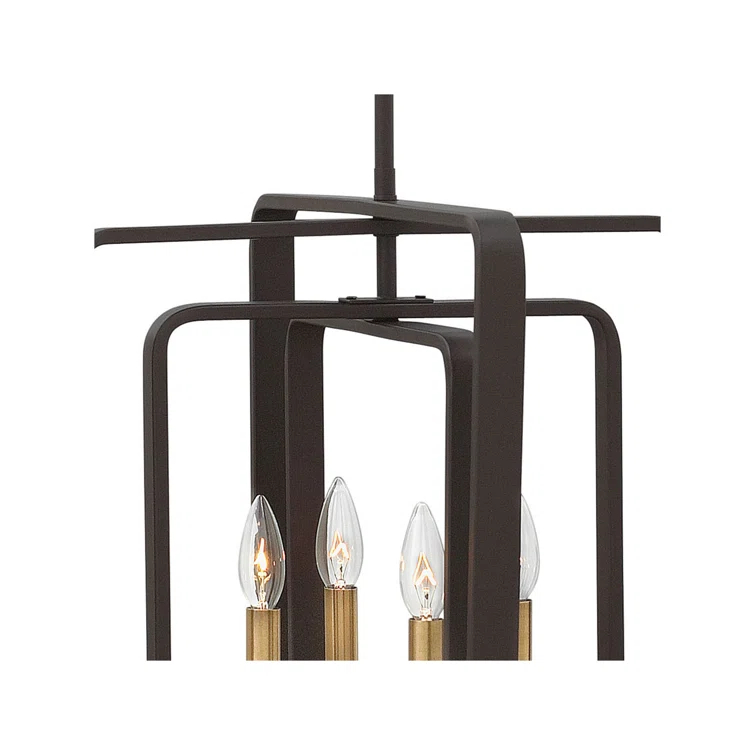 Fernand 4-Light Candle Style Geometric Chandelier