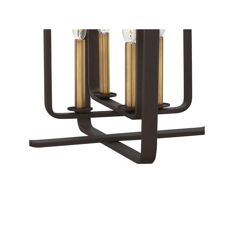 Fernand 4-Light Candle Style Geometric Chandelier