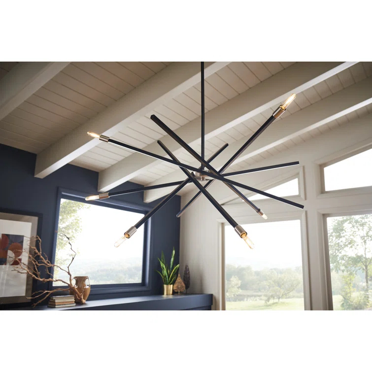 Archer 6 - Light Sputnik Modern Linear Chandelier