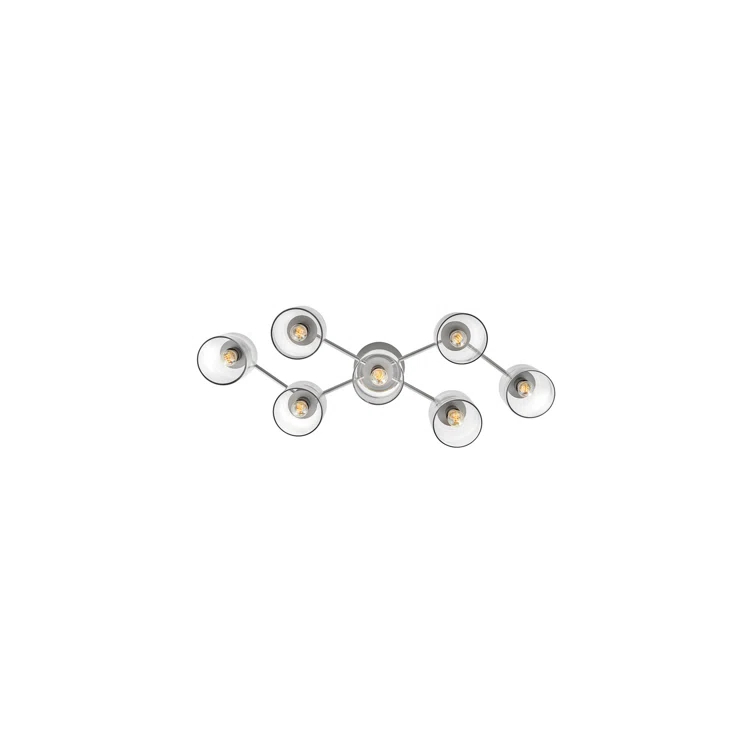 Axel Seven Light Adjustable Semi-Flush Mount Ceiling Light
