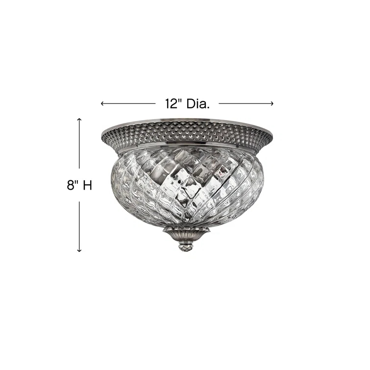 Plantation 2 - Light 12" Flush Mount