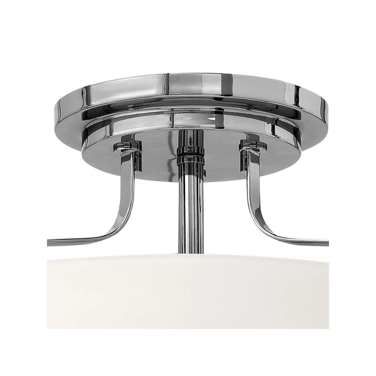 Harper 14.5-in 3-Light Semi-Flush Mount Retro Ceiling Light