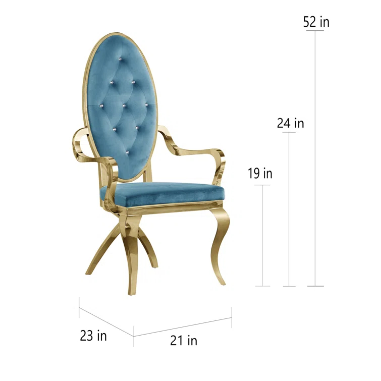 Tufted Velvet Upholstered Armchair