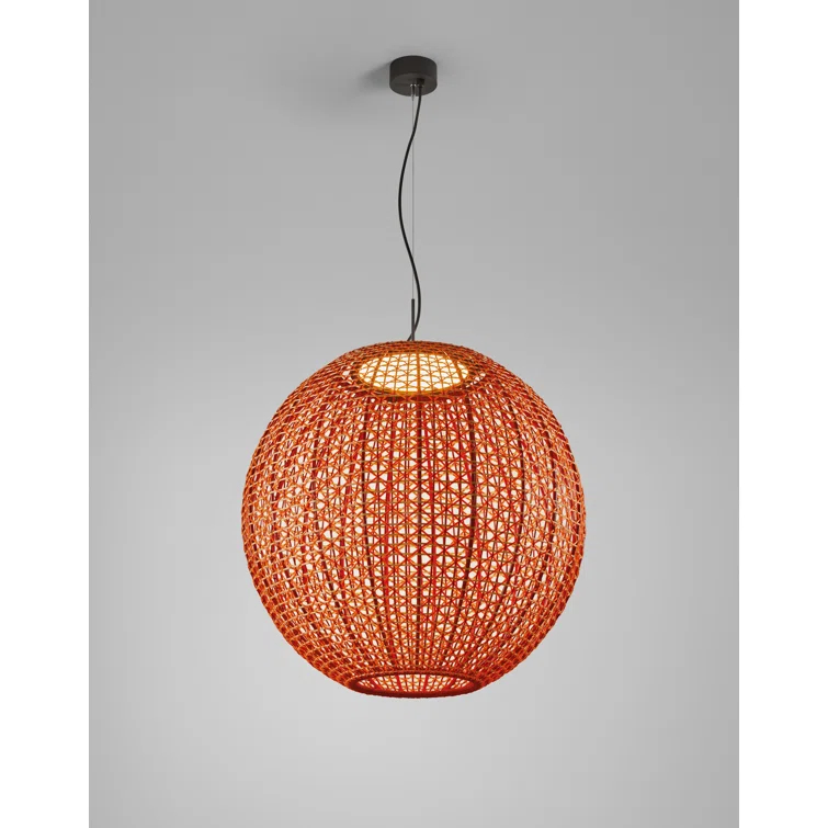 Nans 1 - Light Black LED Sphere Pendant