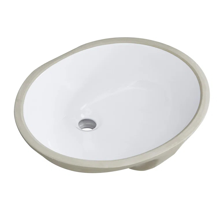 Boyel Living 15.94'' Ceramic Oval Bathroom Sink