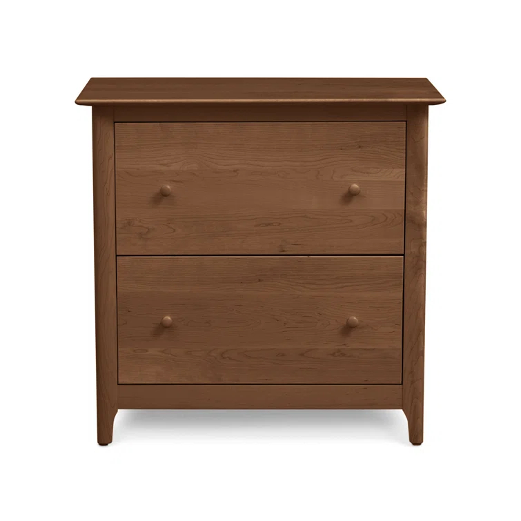 Sarah 32.5'' Wide 2 -Drawer Solid Wood File Cabinet