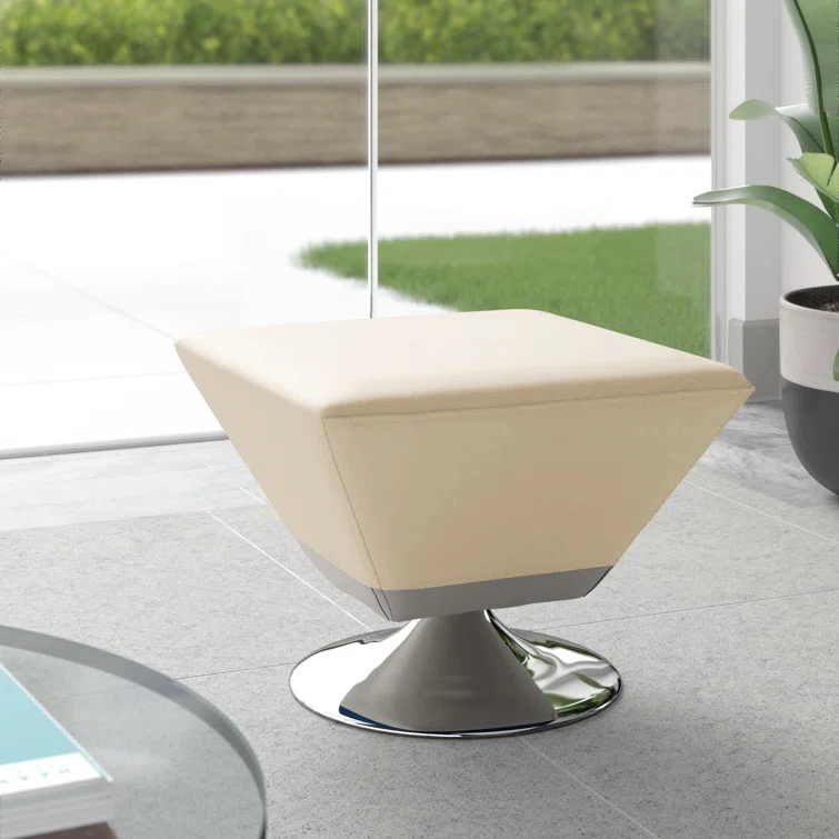 Sabine Faux Leather Ottoman