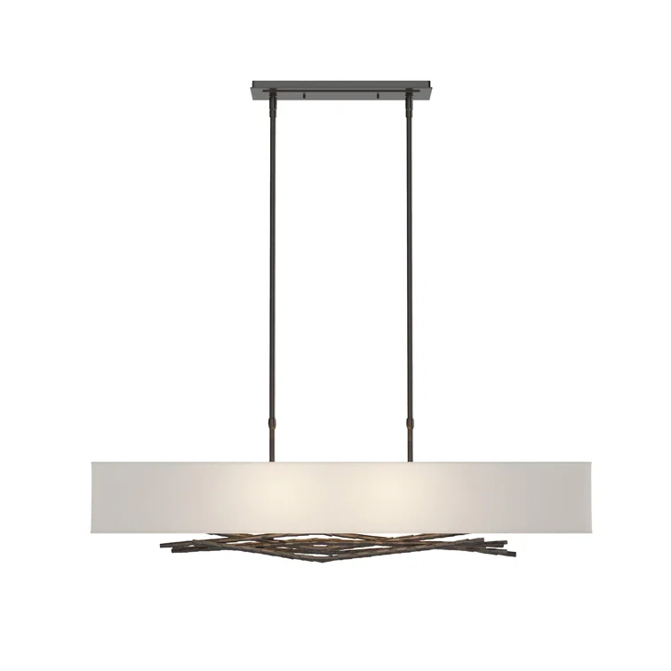 Brindille 4 - Light Kitchen Island Rectangle Pendant