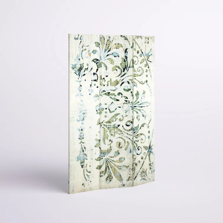 Cowart 47.25" W x 70.75" H - 3-Panel Canvas Folding Room Divider