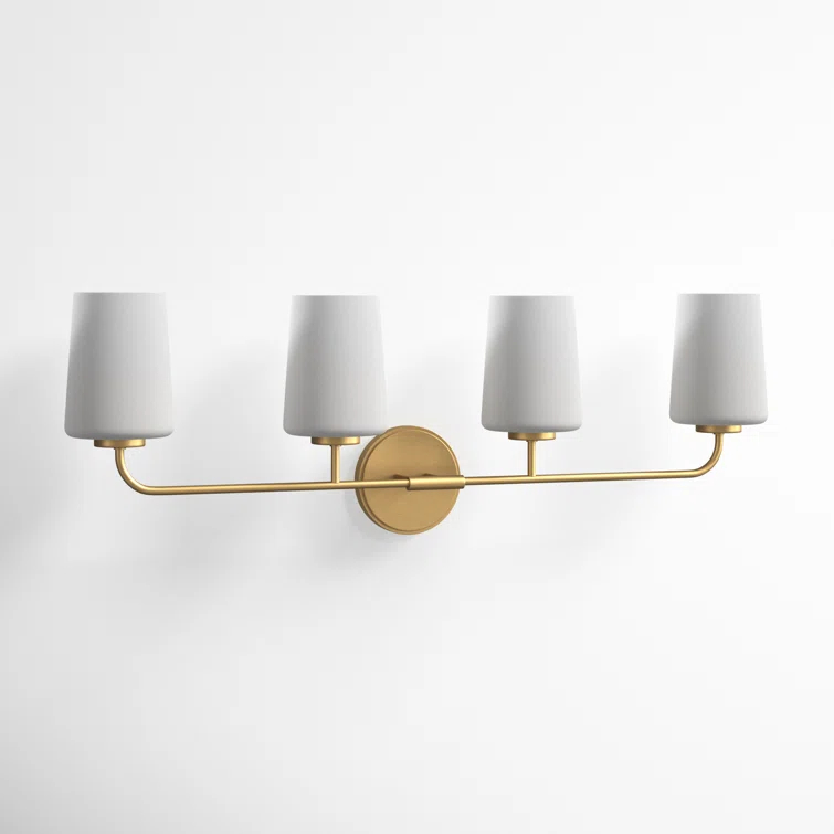 Fitz 4 Light Frosted Dimmable Vanity Light