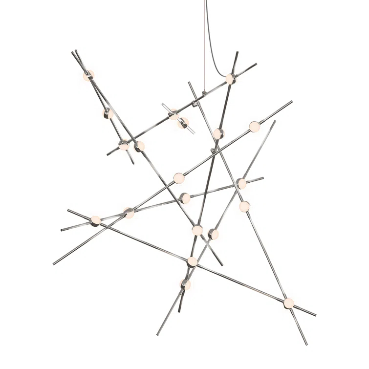 Constellation 20 - Light Dimmable LED Sputnik Modern Linear Chandelier
