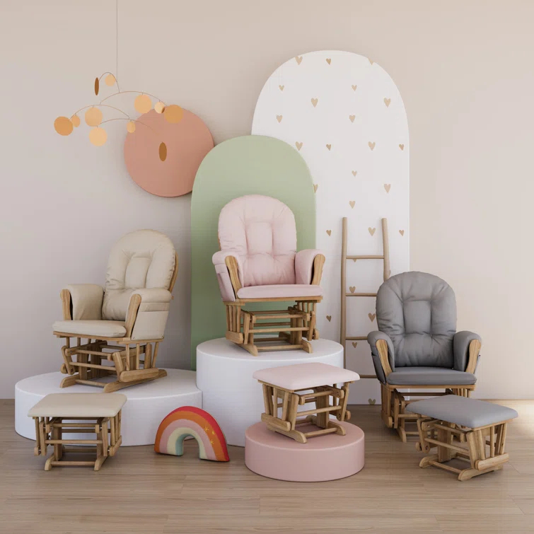 Hoop Glider with Ottoman