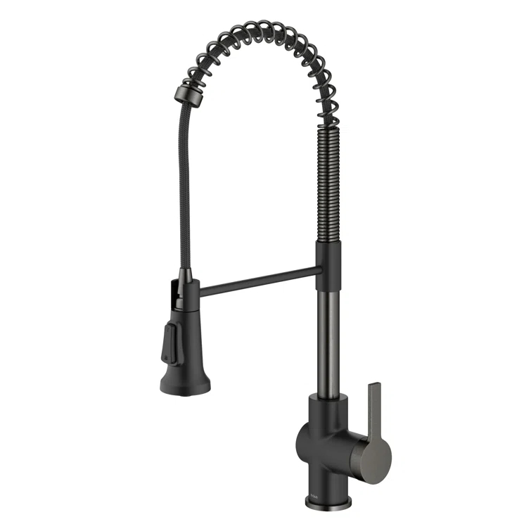 KRAUS Britt Commercial Style Single Handle Pull Down Kitchen Faucet