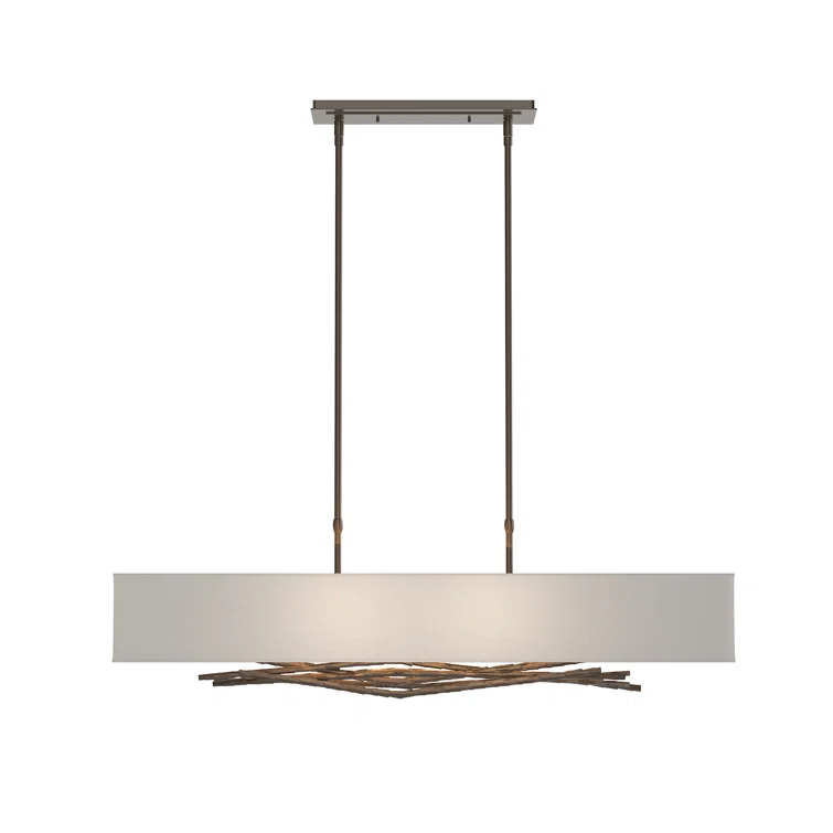 Brindille 4 - Light Kitchen Island Rectangle Pendant