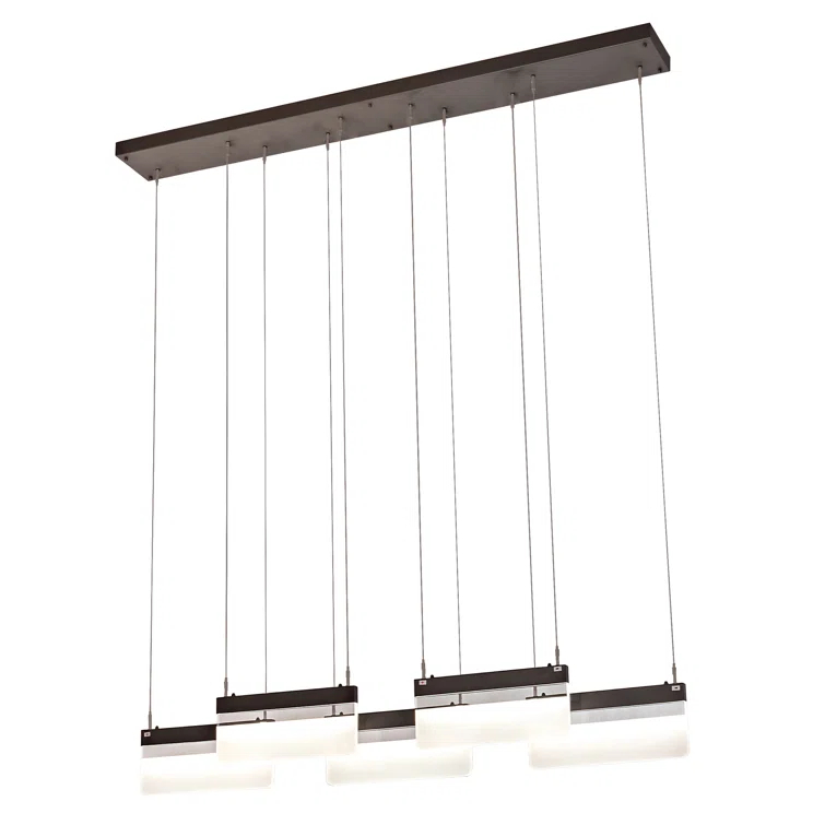 Lineal 5 - Light Bronze LED Cluster Pendant