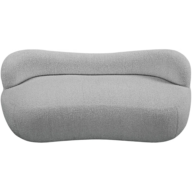 Jimmey Flair Boucle Fabric Bench