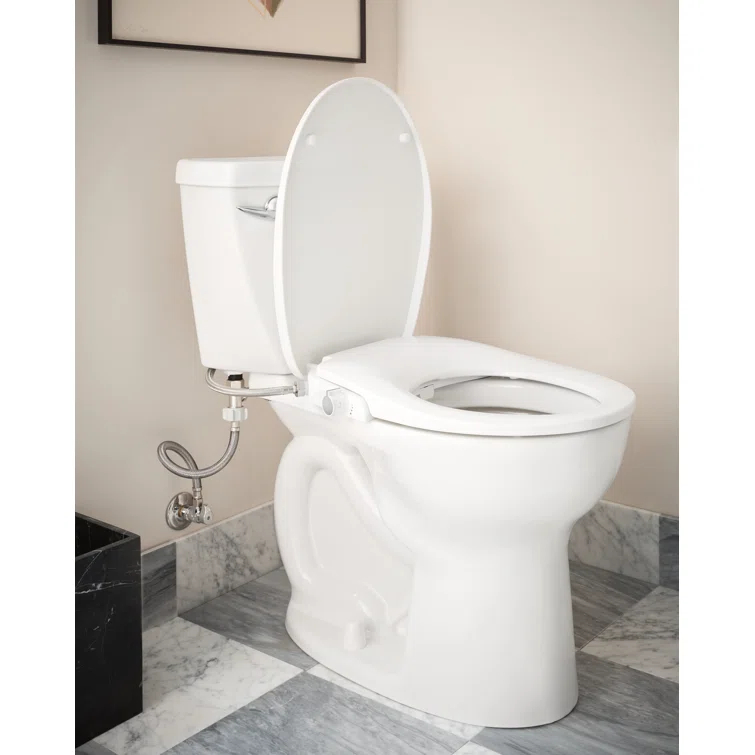 2-Series Non Electronic Bidet Seat for Round Toilets in White