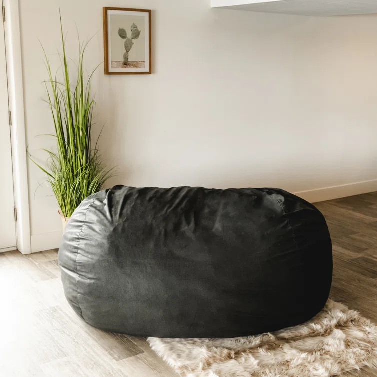 Big Joe Giant Foam Filled Bean Bag Sofa with Soft Removeable Cover