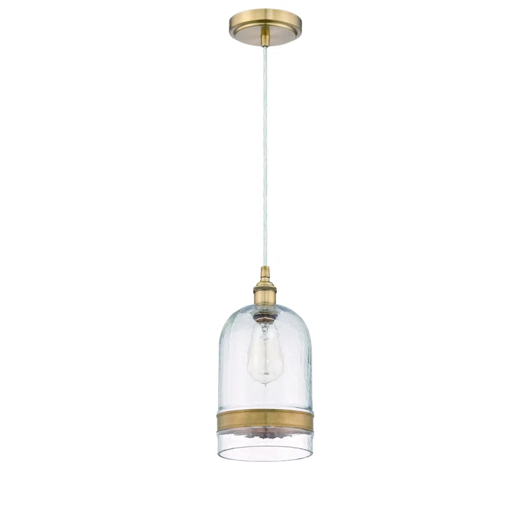 1 - Light Antique Copper Single Pendant